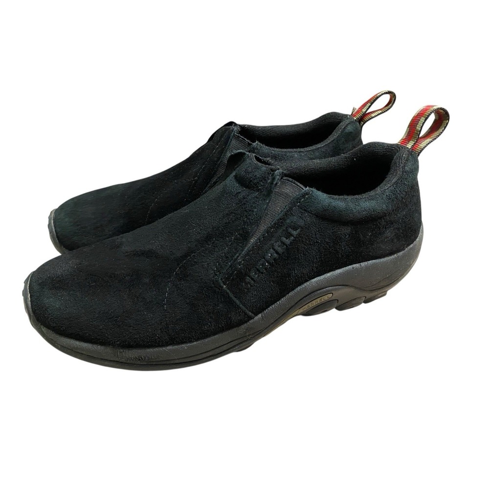 Merrell Jungle Moc Women's Size 11 Black Suede Leather Slip On Shoes